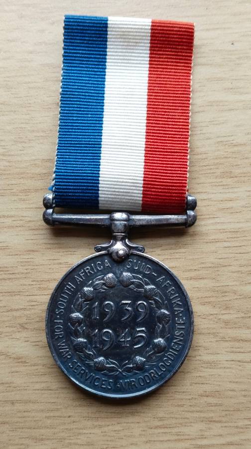 WW11 South Africa 1939-1945 Silver War Service Medal Awarded to MAY SOPHIA BOYS
