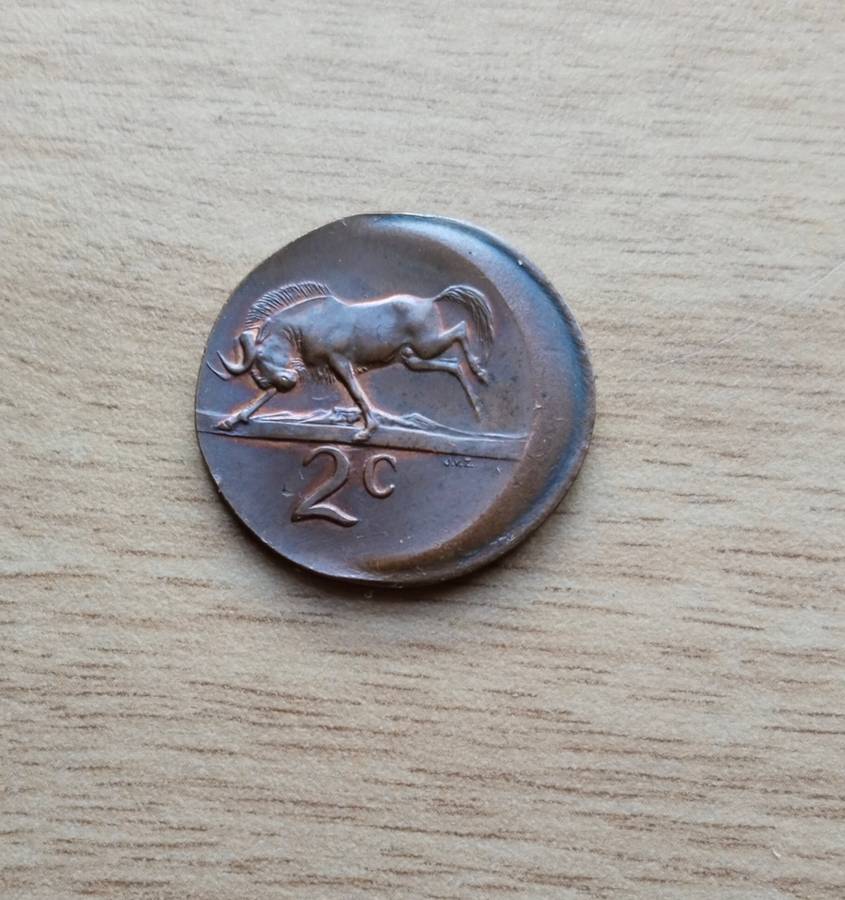 Error 1965 South Africa Two Cents. Beautiful item!!