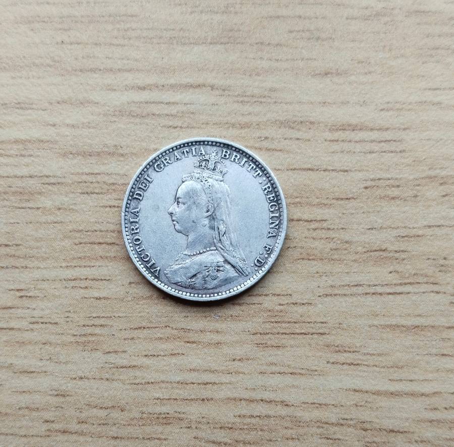 Great Britain Queen Victoria 1887 Silver Threepence