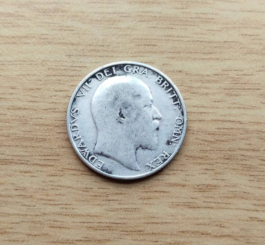 Great Britain King Edward VII 1903 Silver Shilling.