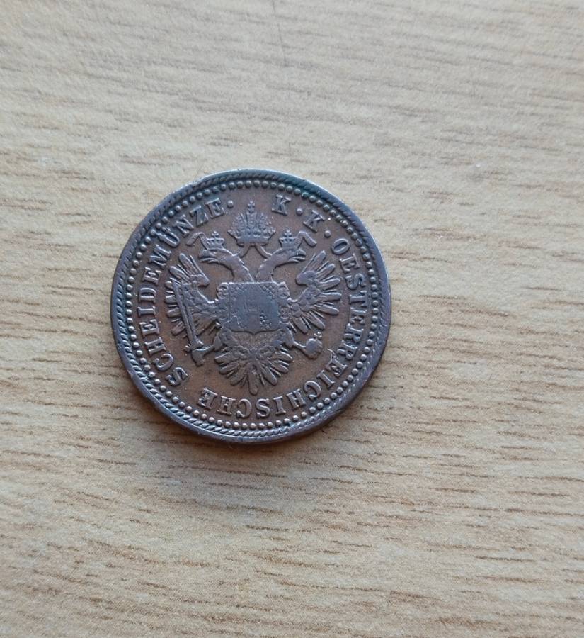 Austria 1851 A 1 Kreuzer. Good condition.