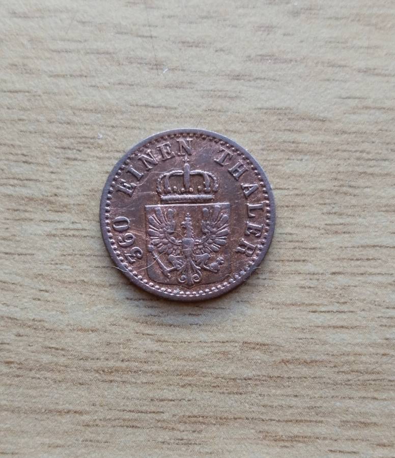 German States Prussia 1867 A 1 Pfennig