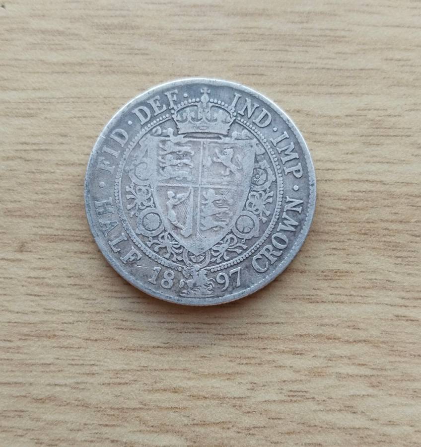 Great Britain Queen Victoria 1879 Silver Half Crown.