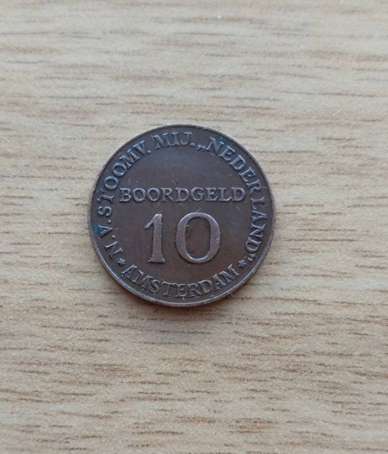 Nederland 10 Boordgeld Amsterdam.