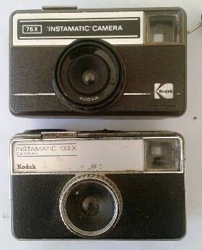 2x Vintage KODAK INSTAMATIC 76X & 133X Cameras