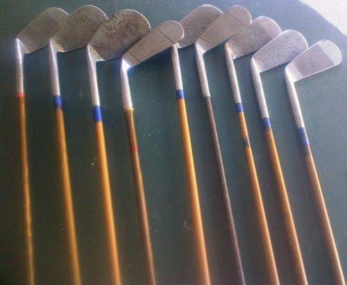 9XANTIQUE HAND FORGED RUSTLESS GOLF CLUBS