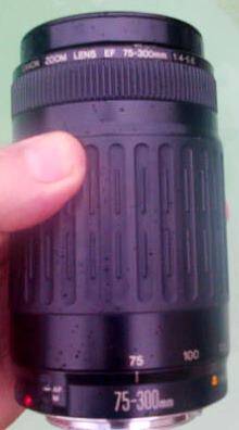 CANON EF ZOOM  75-300mm  1:4-5.6 LENS + END CAPS