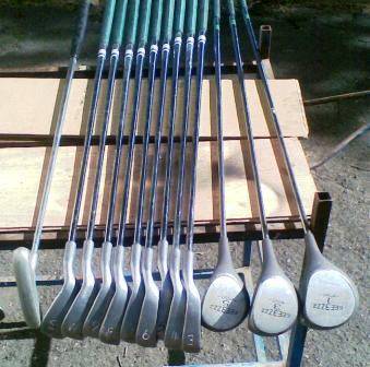 EEE 3 ZZZ SET OF GOLF CLUBS & WOODS