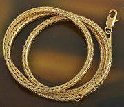 9K Gold Filled Women's Rope Chain Necklace 45cm