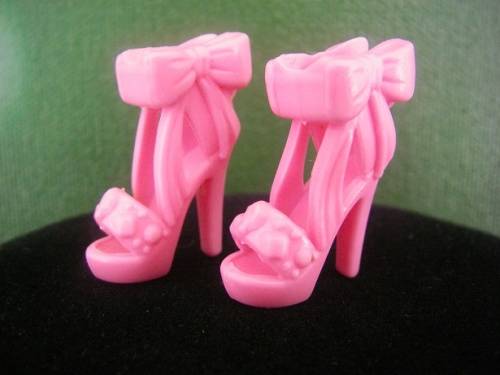 Barbie pink shoes with ankle bow