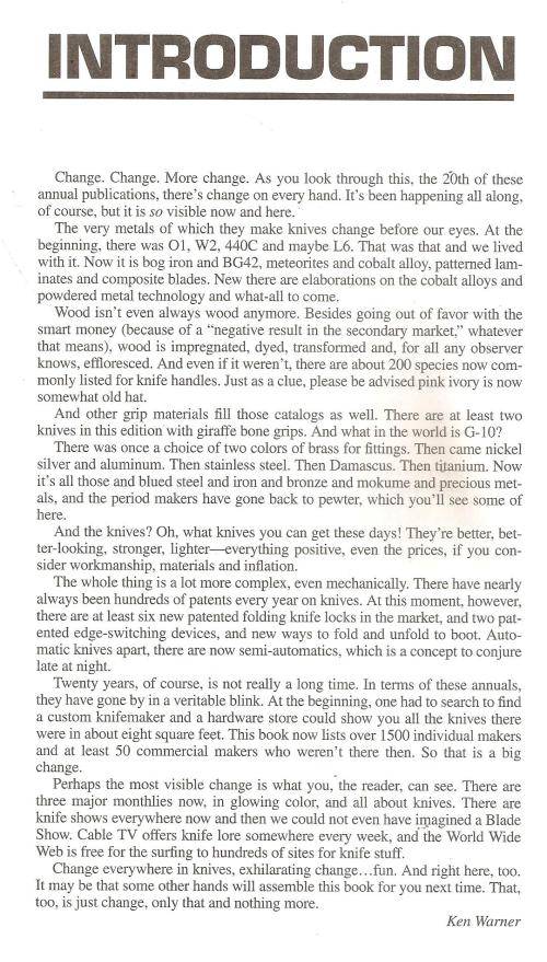 Knives 2000 20th Annual Edition  Ed. Ken Waener