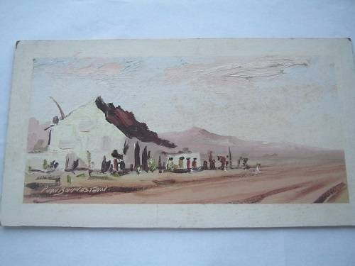 A group of 4 P Van Blommestein Signed oil on boards African scenes