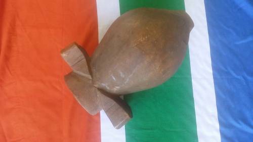 Zulu Milk Pail, hand carved wood possibly pre 1950`s