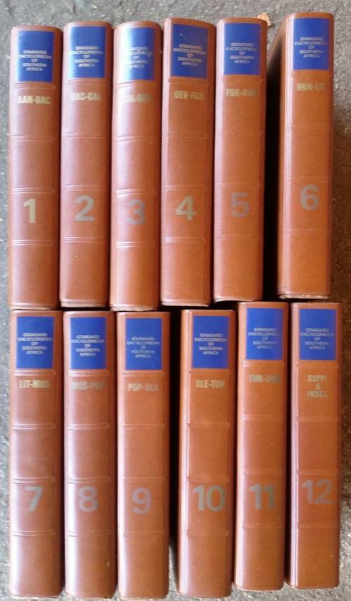 Standard Encyclopedia of Southern Africa, 12 volume set complete