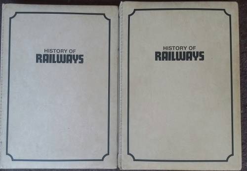 history of Railways by New English Library 2 binders complete including index