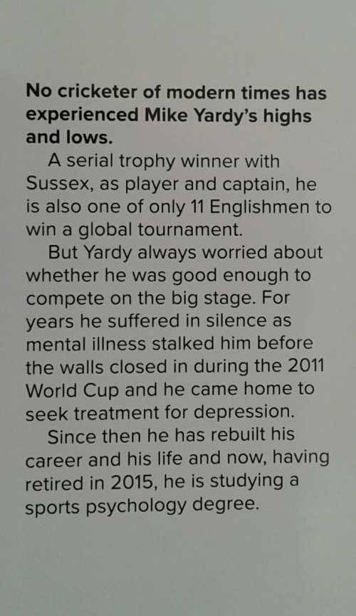 The Hard Yards, Highs and Lows of a life in Cricket by Mike Yardy