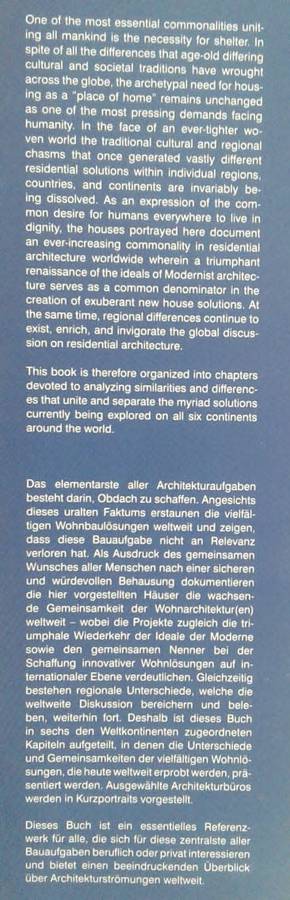 World Atlas of Contemporary Houses, International Houses Atlas by C C M Mathewson