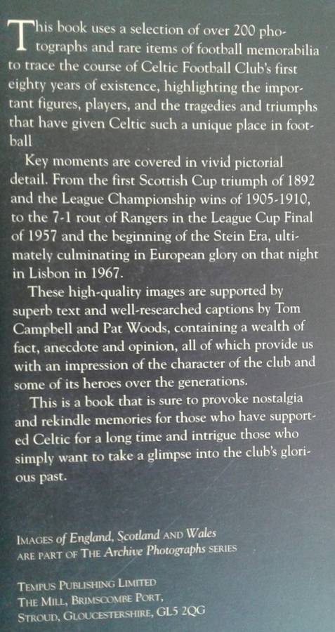 Celtic Football Club 1887-1967 compiled by Tom Campbell and Pat Woods