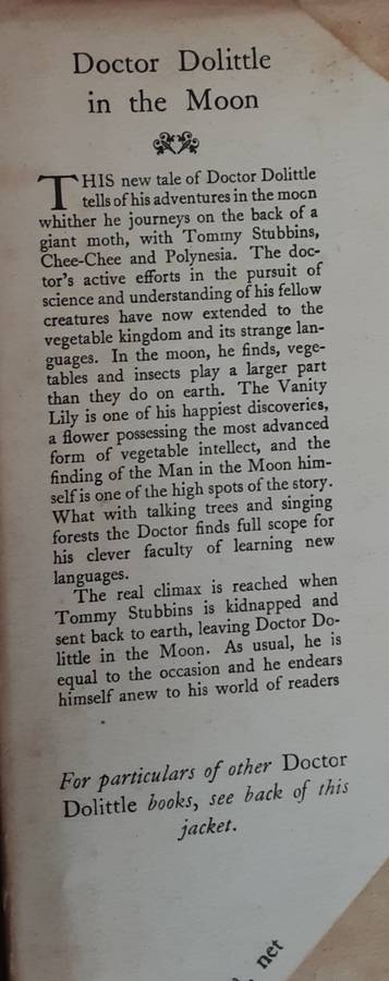 Doctor Dolittle In The Moon by Hugh Lofting