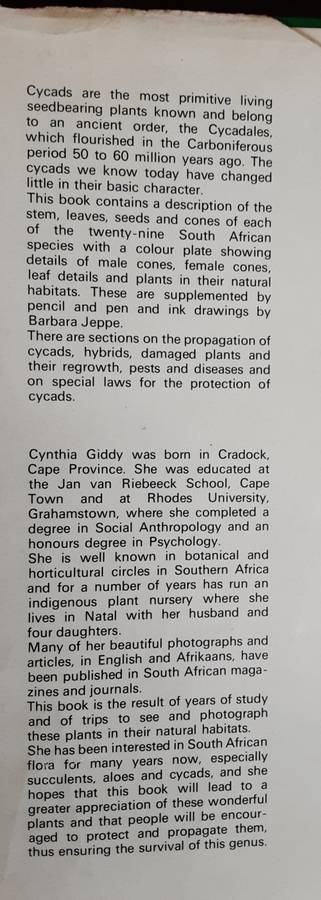 Cycads of South Africa by Cynthia Giddy
