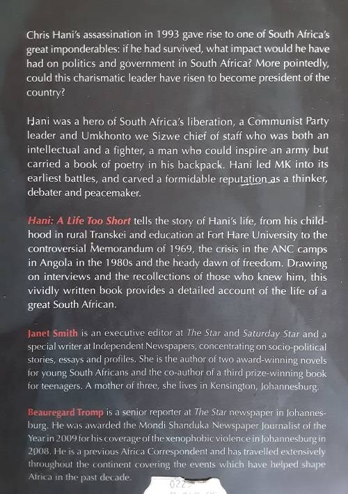 Hani A Life Too Short by Janet Smith & Beauregard Tromp