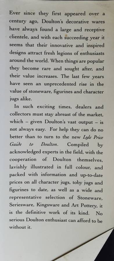 Lyle Price Guide Doulton by Tony Curtis