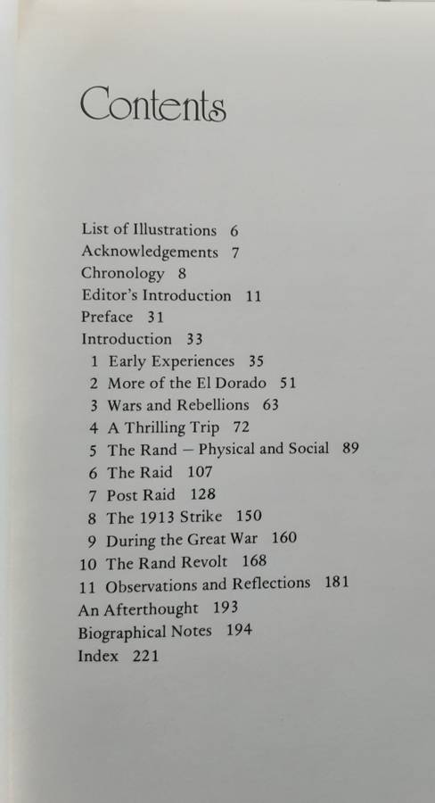 Some Reminiscences Lionel Phillips edited by Maryna Fraser