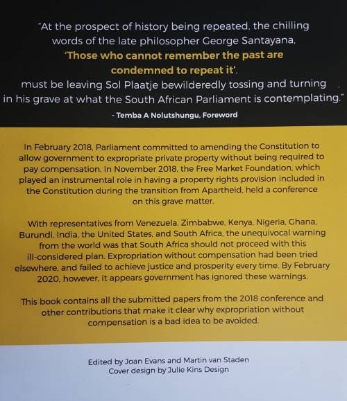 Security of Property Rights in South Africa, A Critical Responce to Expropriation by T Nolutshungu