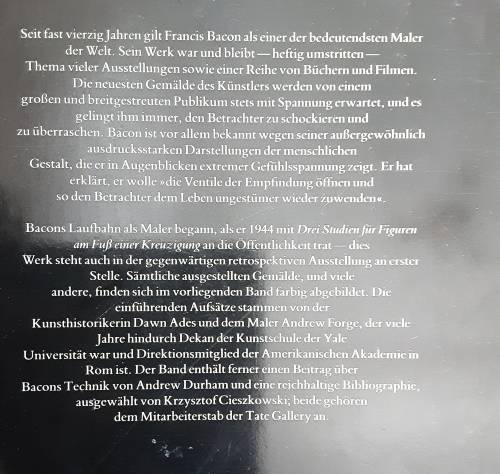 Francis Bacon by StaatsGalerie Stuttgart Nationalgalerie Berlin