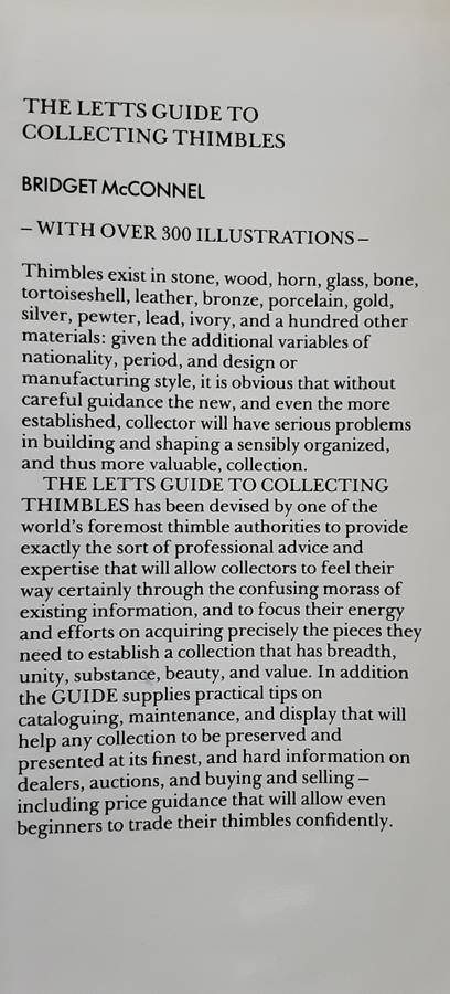 The Letts Guide To Collecting Thimbles by Bridget McConnel