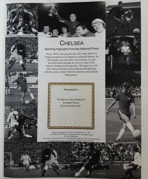 Chelsea A History from 1905, Sporting Highlights Fron The NationAl Press