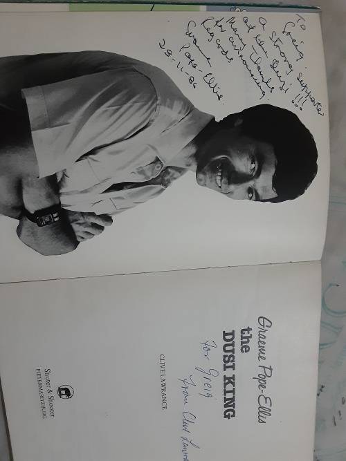 Graeme Pope-Ellis The Dusi King by Clive Lawrence **SIGNED by AUTHOR and Graeme**
