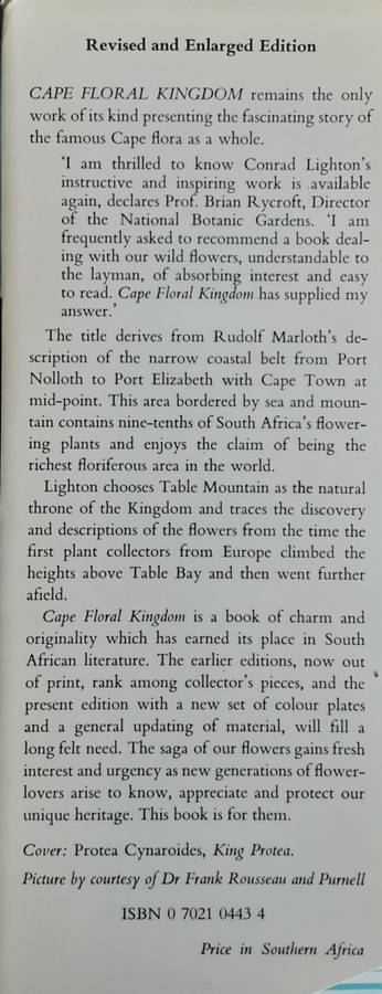 Cape Floral Kingdom by Conrad Lighton
