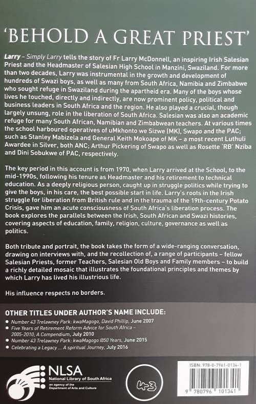 Larry, Simply Larry The Story of Father Laurence McDonnell SDB by Elias Masilela