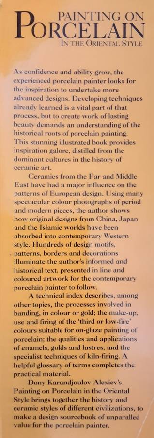 Painting On Porcelain in the Oriental Style by Dony Karandjoulov-Alexiev