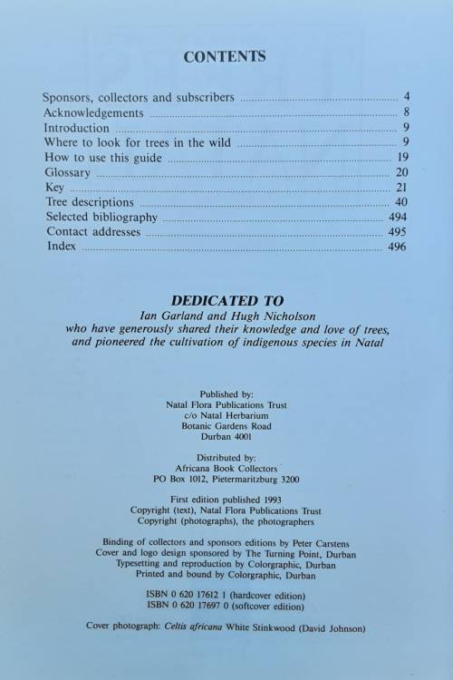 The Complete Field Guide To The Trees of Natal Zululand and Transkei by Elsa Pooley