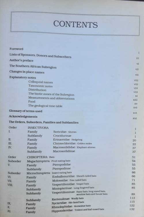 The Mammals of the Southern African Subregion by Reay Smithers