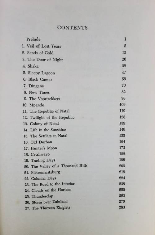 Natal and the Zulu Country by T V Bulpin