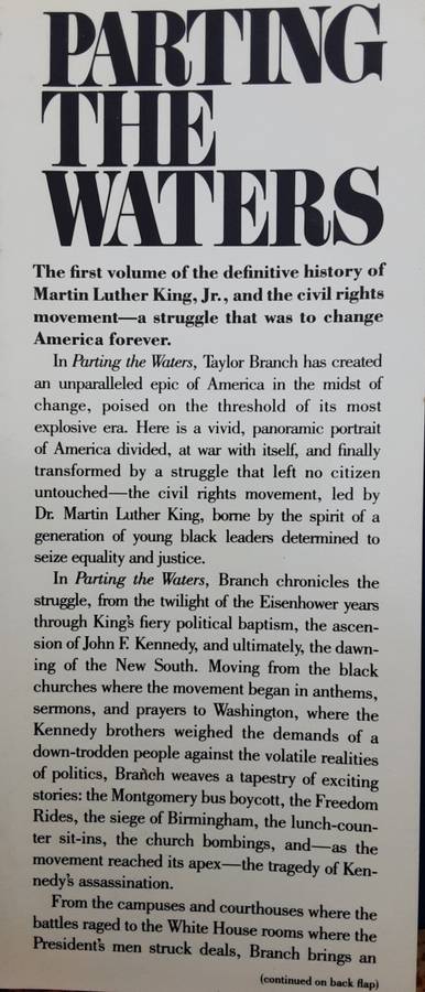 Parting The Waters, Martin Luther King and the Civil Rights Movement 1954-63 by Branch
