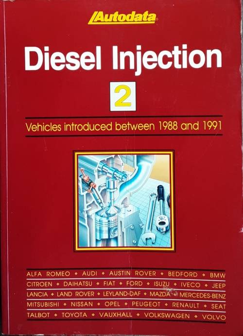 Diesel Injection 2, Vehicles introduced between 1988 and 1991 by Autodata