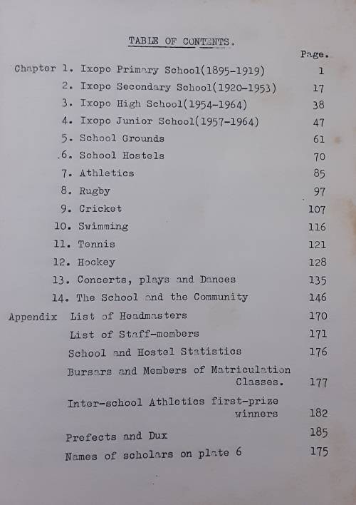 Looking Down the Years A History of the Ixopo School by David Johansen **Scarce title***