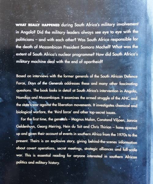 Days of the Generals by Hilton Hamann