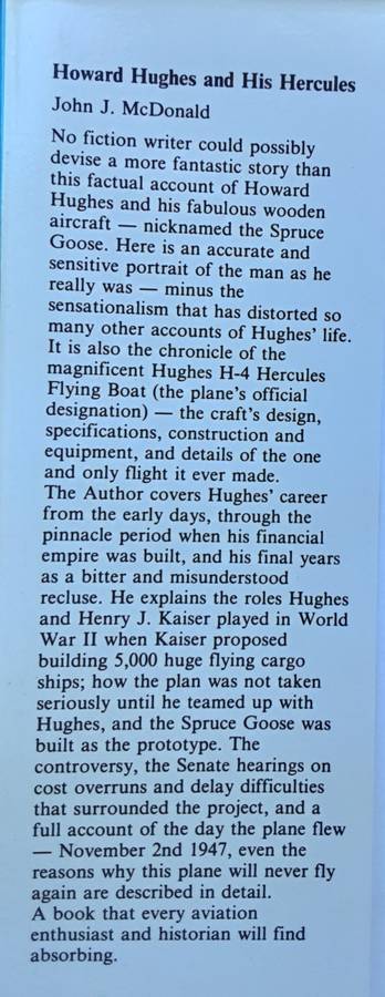 Howard Hughes and his Hercules by John J McDonald
