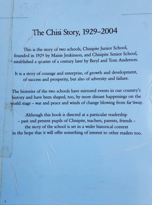 The Chisi Story 1929-2004 by Anna McCarthy