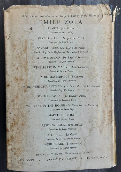 Nana by Emile Zola **First English Edition 1957**