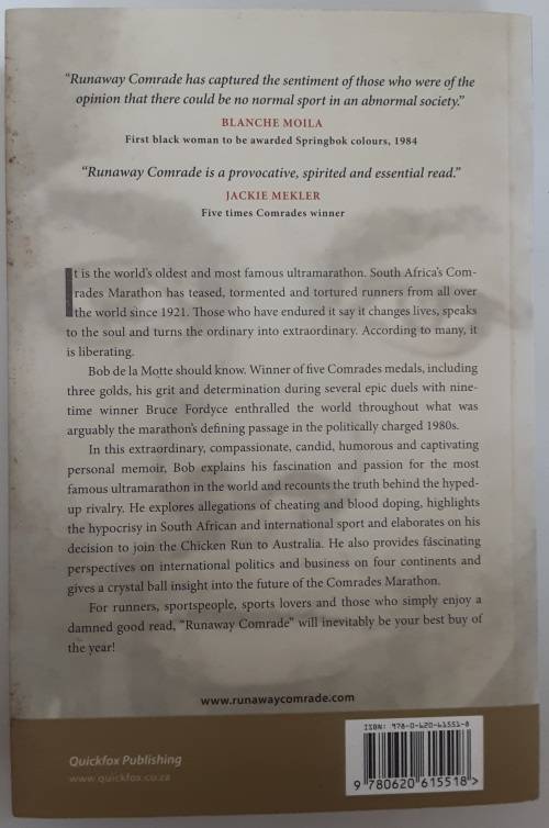 Runaway Comrade by Bob de la Motte **SIGNED COPY**