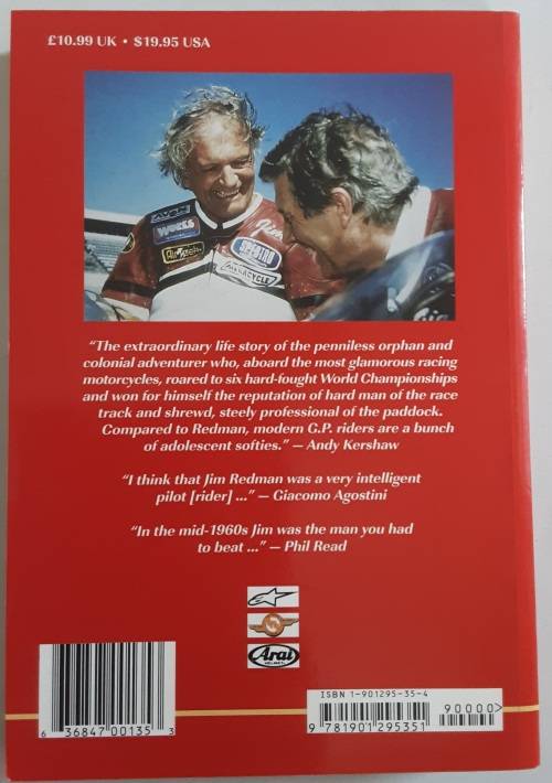 Jim Redman, Six Times World Motorcycle Champion, The Autobiography **Signed Copy **