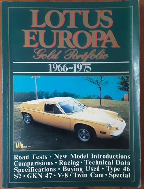 Lotus Europa Gold Portfolio 1966-1975 by R M Clarke