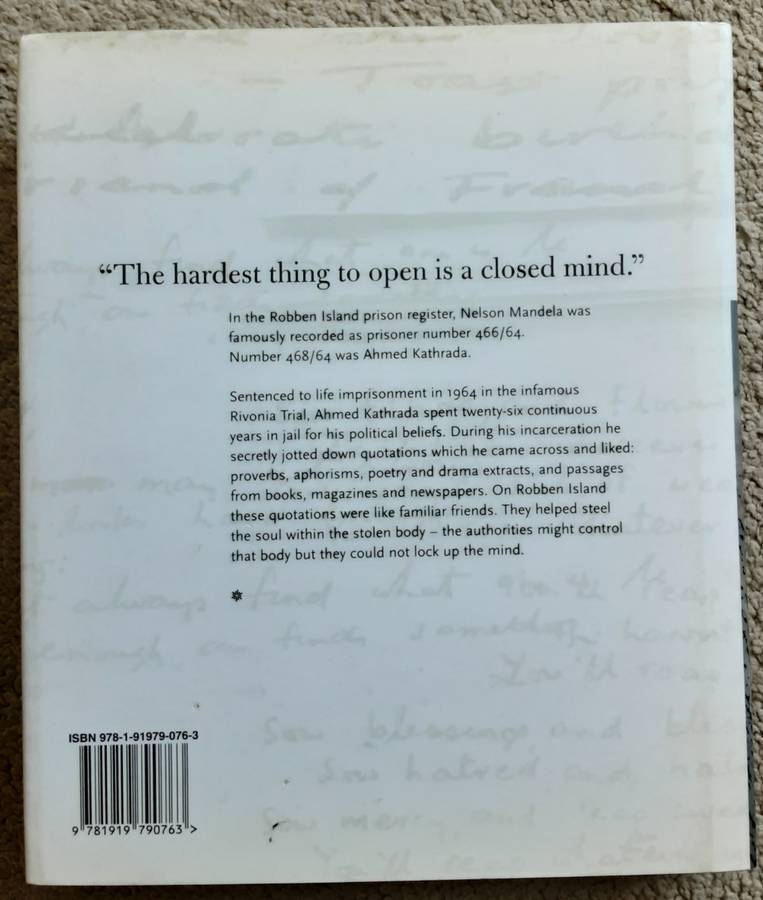 A Simple Freedom, The Stfrong Mind of Robben Island Prisoner 468/64 Ahmed Kathadra **Signed Copy **