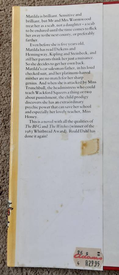 Matilda by Roald Dahl **First Edition**